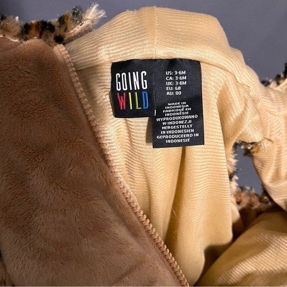 ✨Leopard Cheetah Going Wild Infant Halloween Costume 3-6 M - Picture 5 of 5